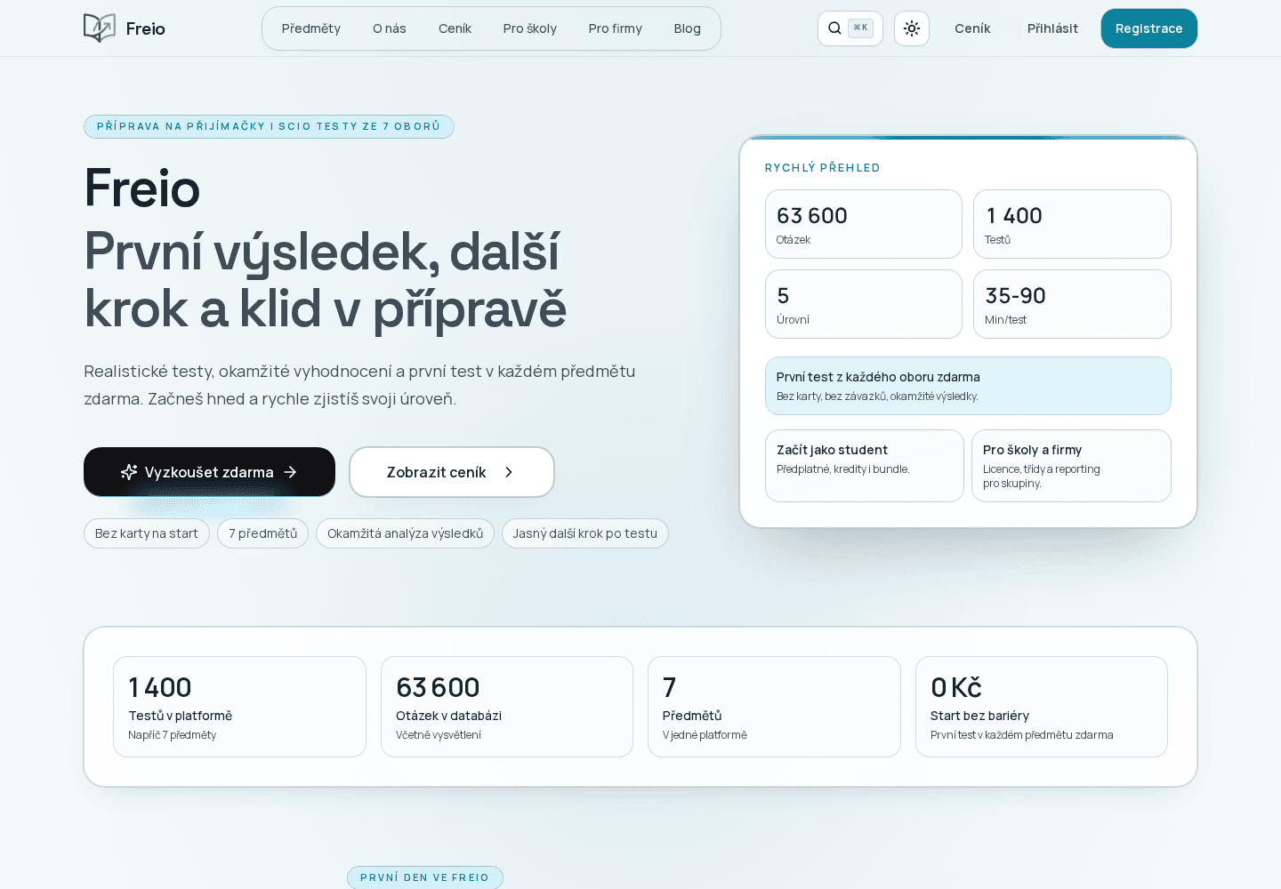 Freio website preview